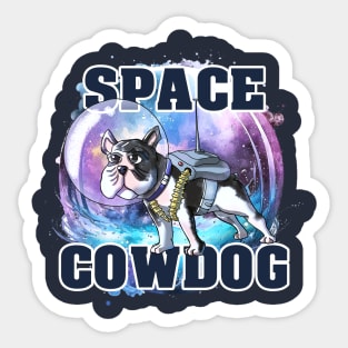 Space Cowdog Sticker